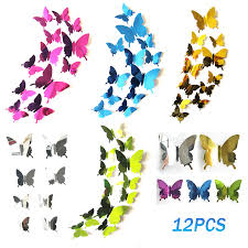 3-D Non-Edible Butterflies (Set of 12) – Reusable Cake & Dessert Toppers