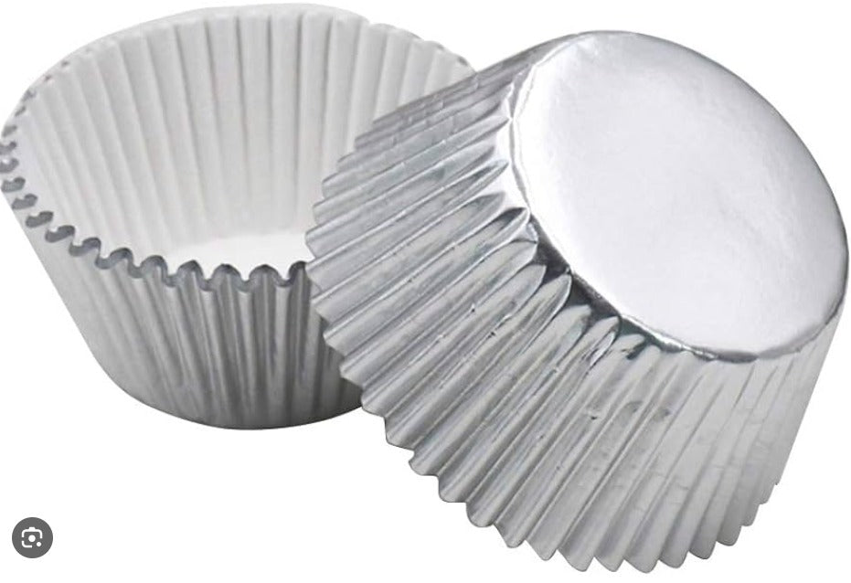 Silver Cupcake Cases