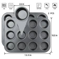 12 Hole Non Stick Cupcake Tray
