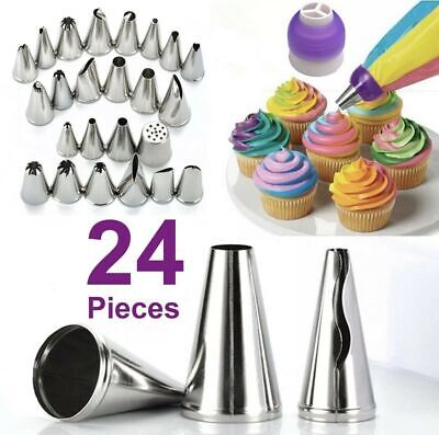 Cake Decorating Set – Icing Tips, Piping Bags & Tools for Cupcakes & Cakes