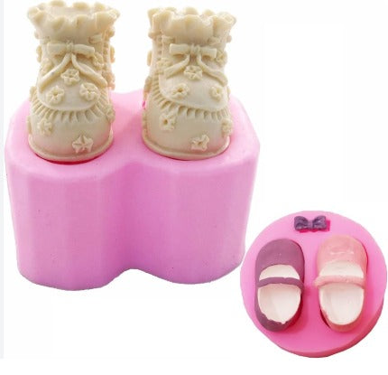 Baby Girl Shoe Cake Mold 2Pcs