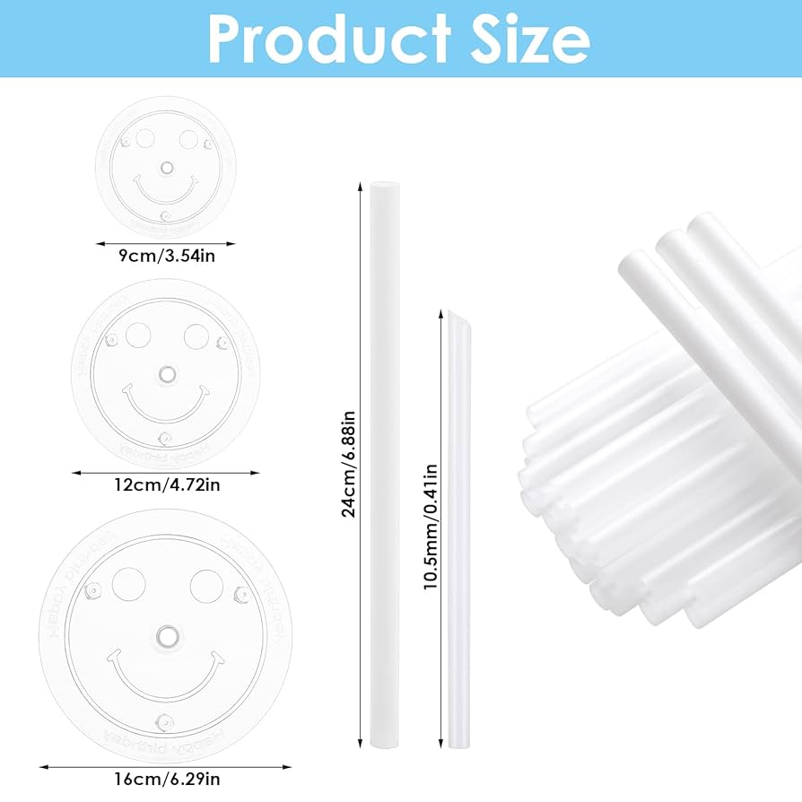 3.5"/9CM PLASTIC DOWELS WITH BASE