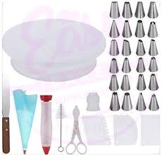 Cake Decorating Set – Icing Tips, Piping Bags & Tools for Cupcakes & Cakes