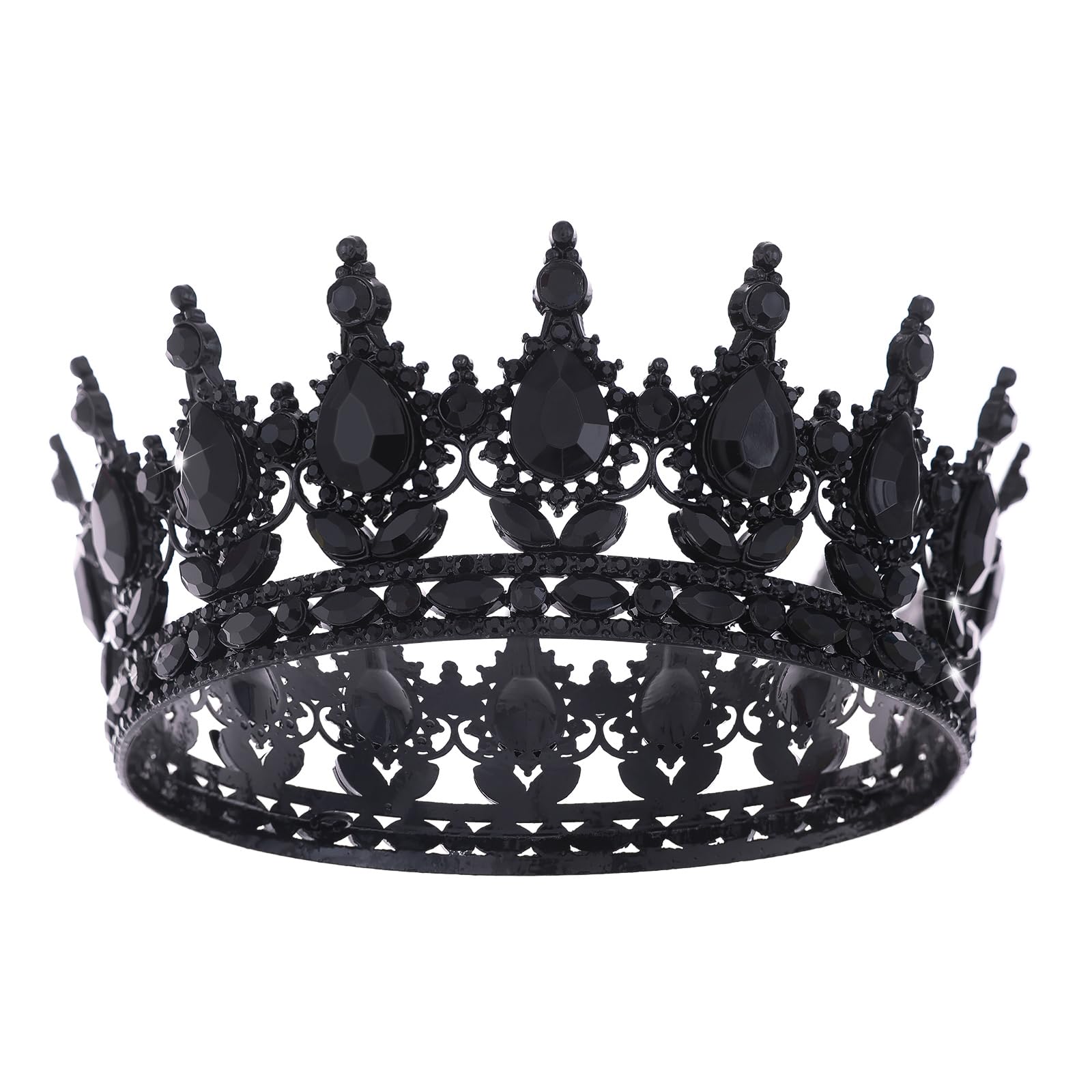 Fancy Black Cake Crown