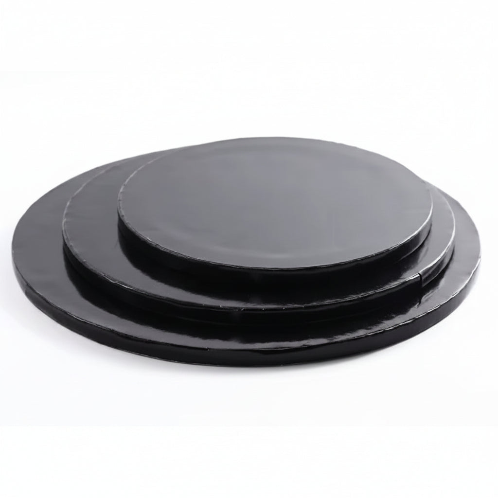 Black Round Cake Boards