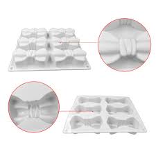 Bowknot Silicone Mold – 6-Hole Flexible Mould