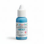 Bottle of Colour Flex baby blue food coloring 