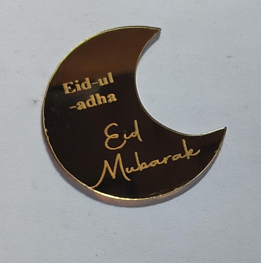 Gold Eid Mubarak Acrylic Toppers