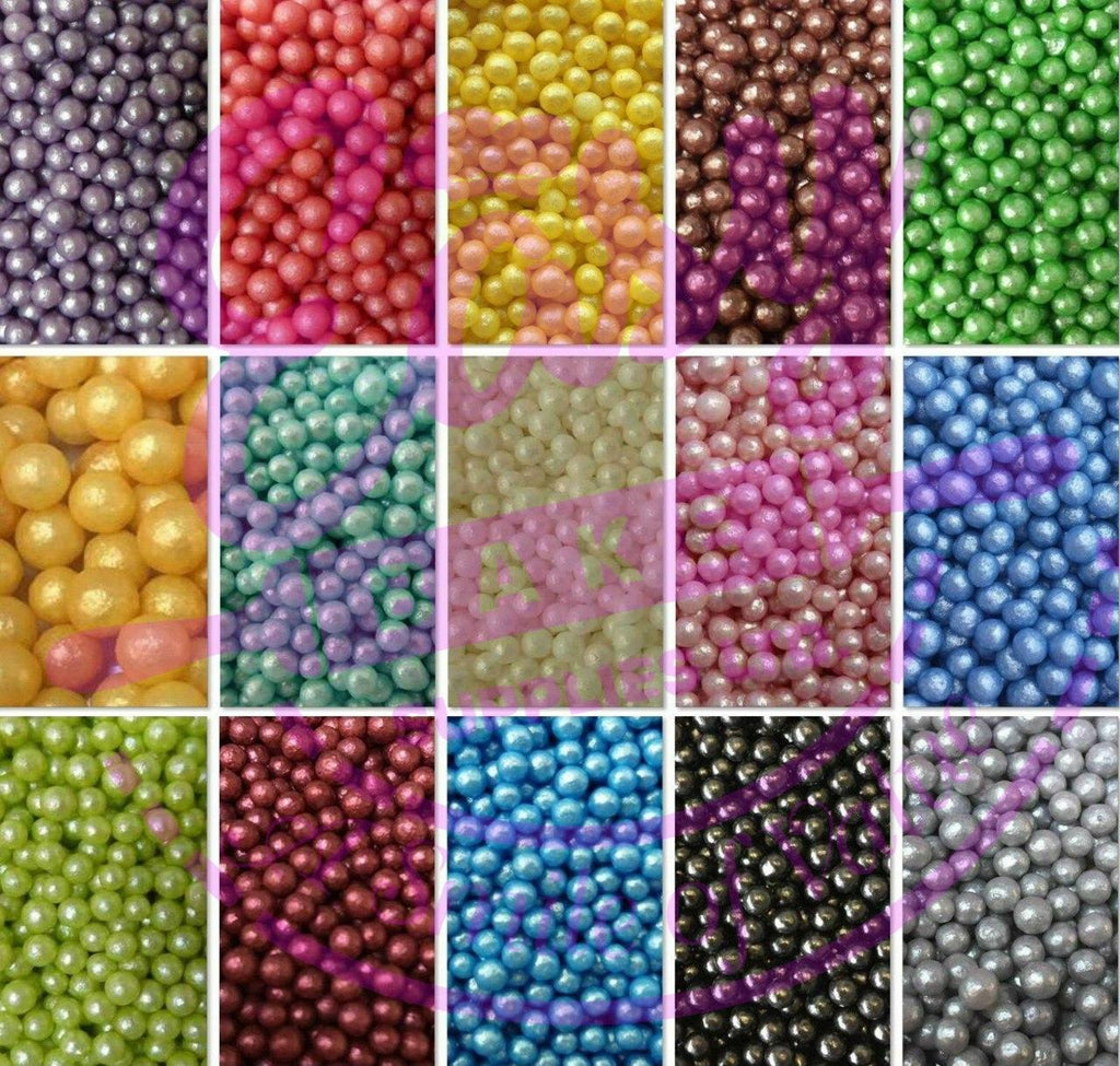 Edible Sugar Pearls 4mm – Elegant Cake & Dessert Decorations