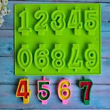 FANCY NUMBER CANDLE SILICON MOLD