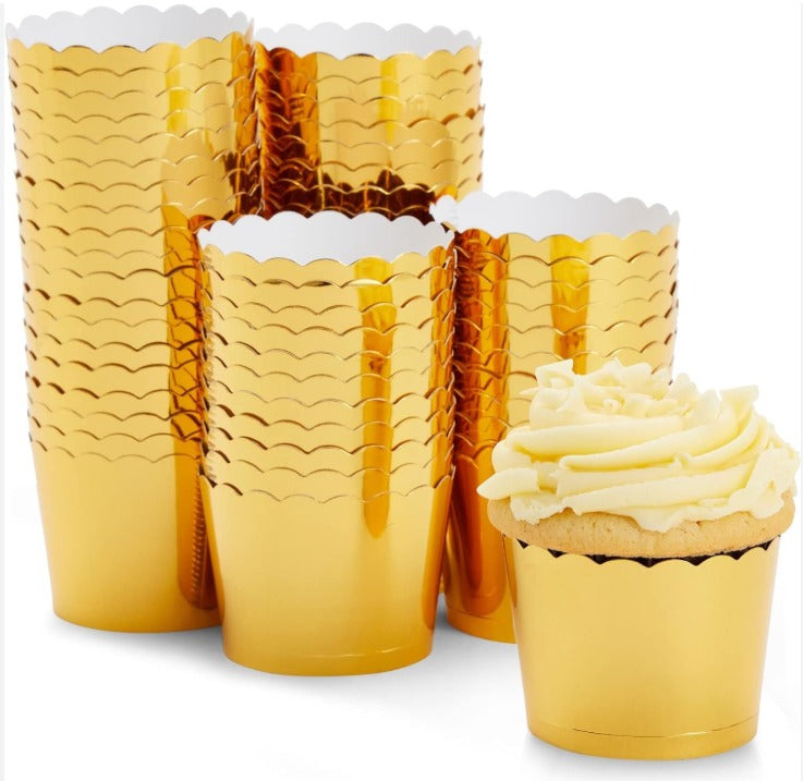 Gold Cupcake Cases