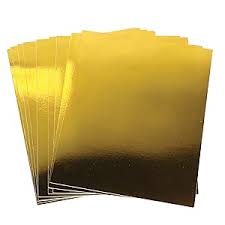 GOLD MIRROR PAPER A4