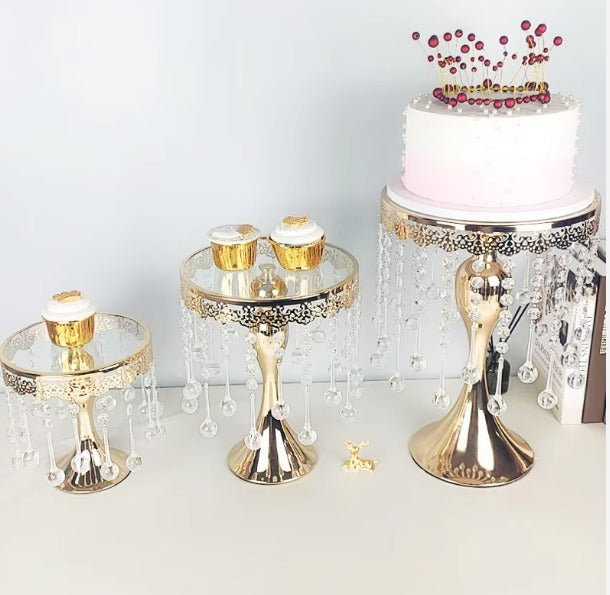 Gold Chandelier Cake Standsgold Chandelier Cake Stand – Elegant Multi-Tier Display For Weddings & Luxury Events