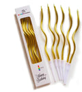 Gold Spiral Cake Candles