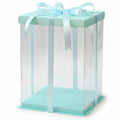 12" Square Pvc Turquoise Green   Transparent Box