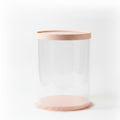 12" Round Pvc Peach  Transparent Box