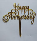 Acrylic Happy Anniversary Topper