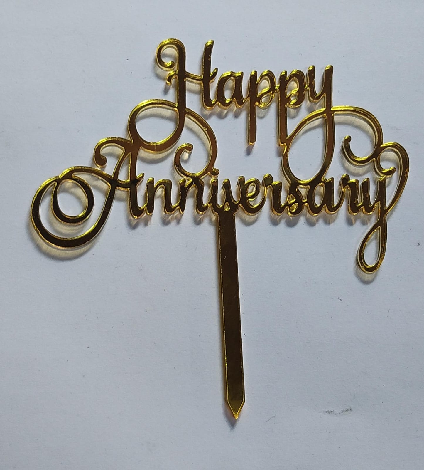 Acrylic Happy Anniversary Topper