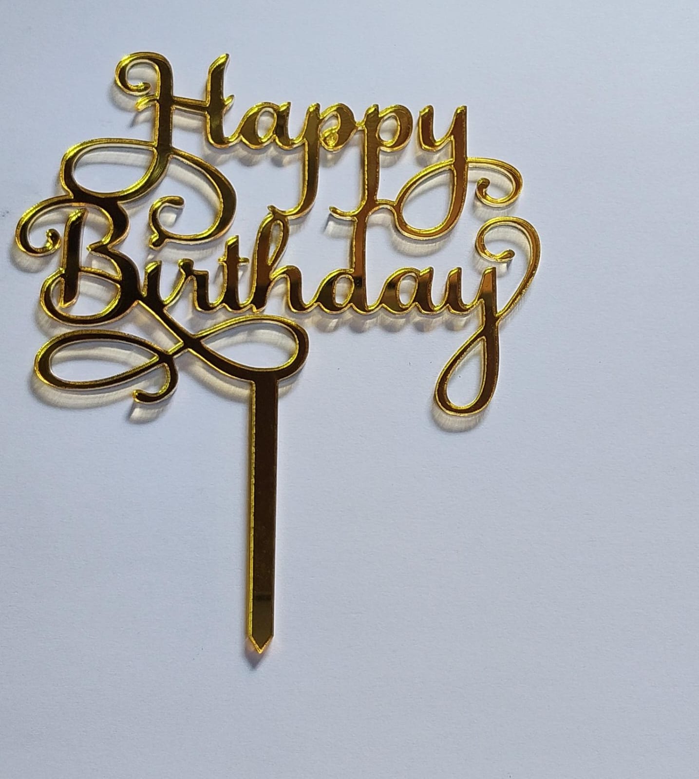 Acrylic  "Happy Birthday" Toppers