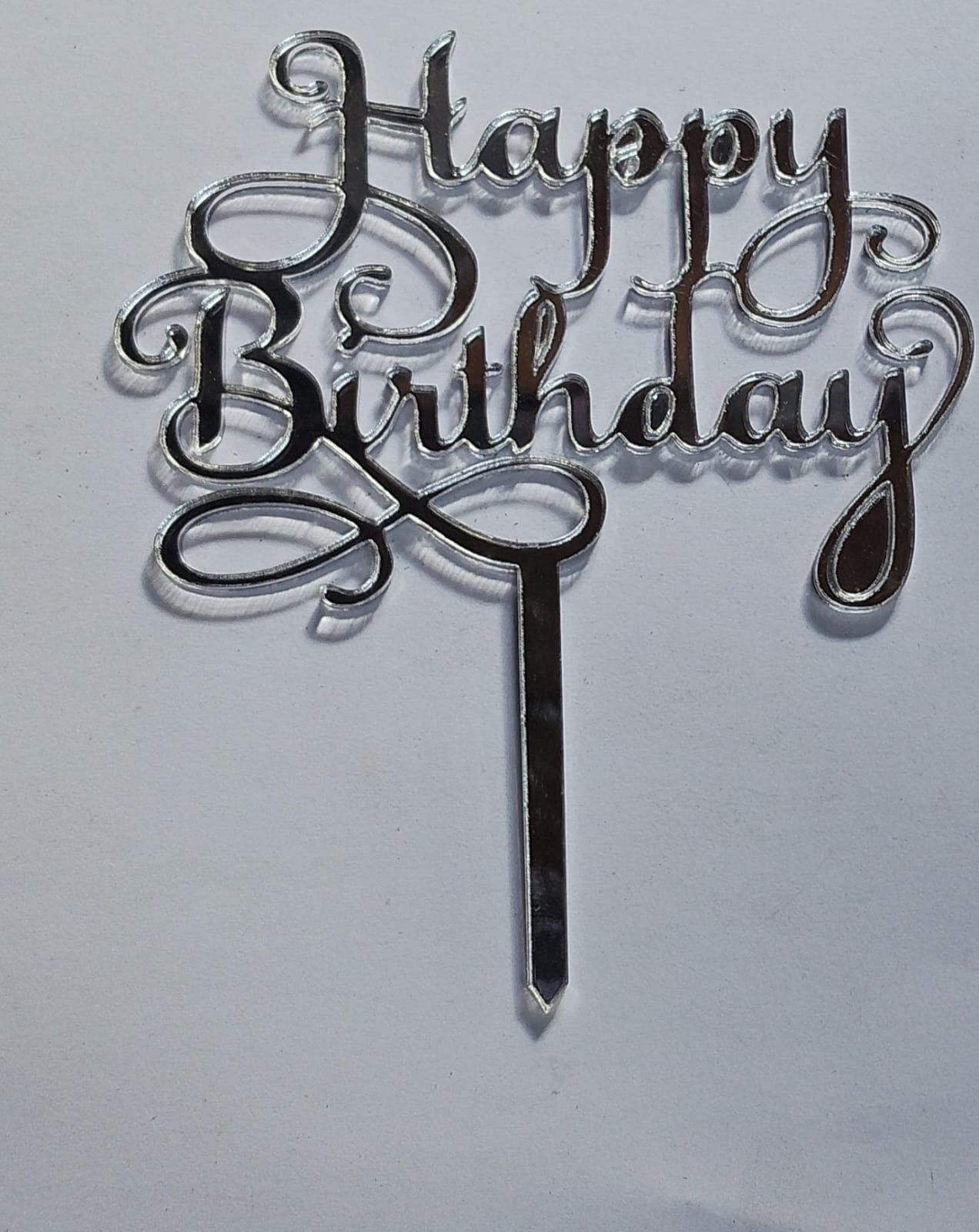 Acrylic  "Happy Birthday" Toppers