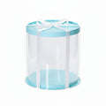 10" Round Pvc Turquoise Green Transparent Box