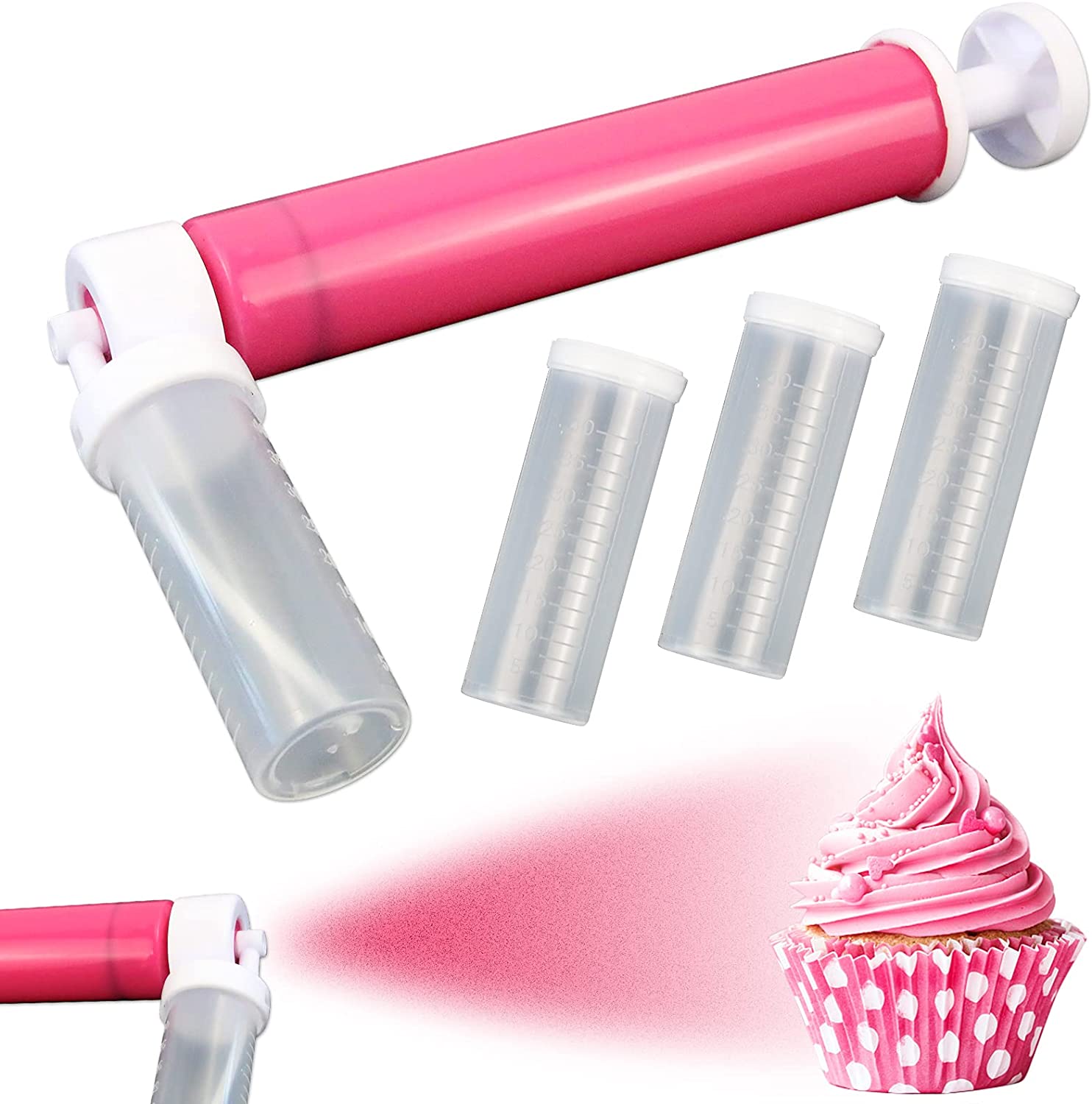 Manual Cake Airbrush for Edible Colours & Sprays – Handheld Decorating Tool