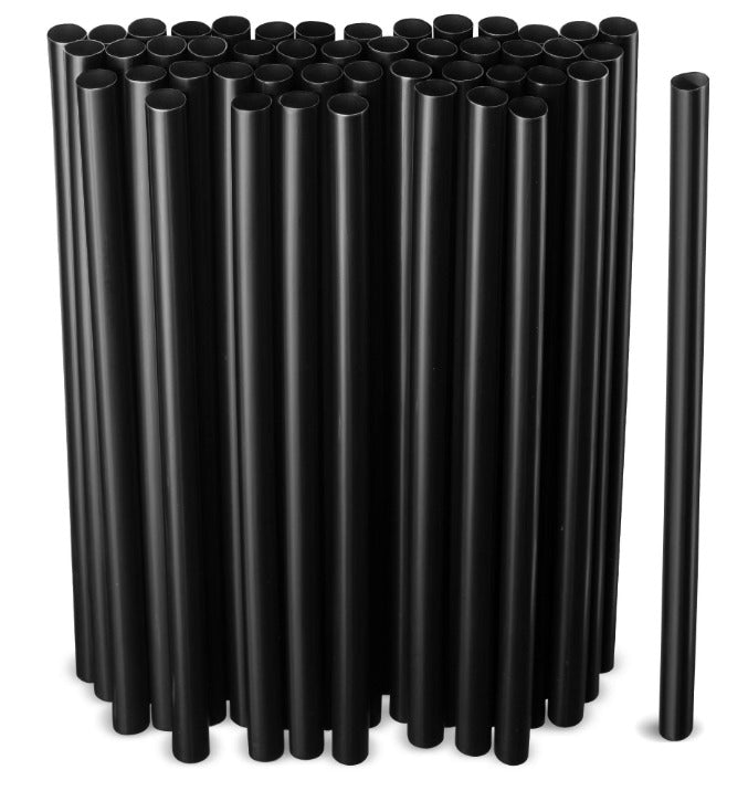 Milkshakes Straws Black 19Cm