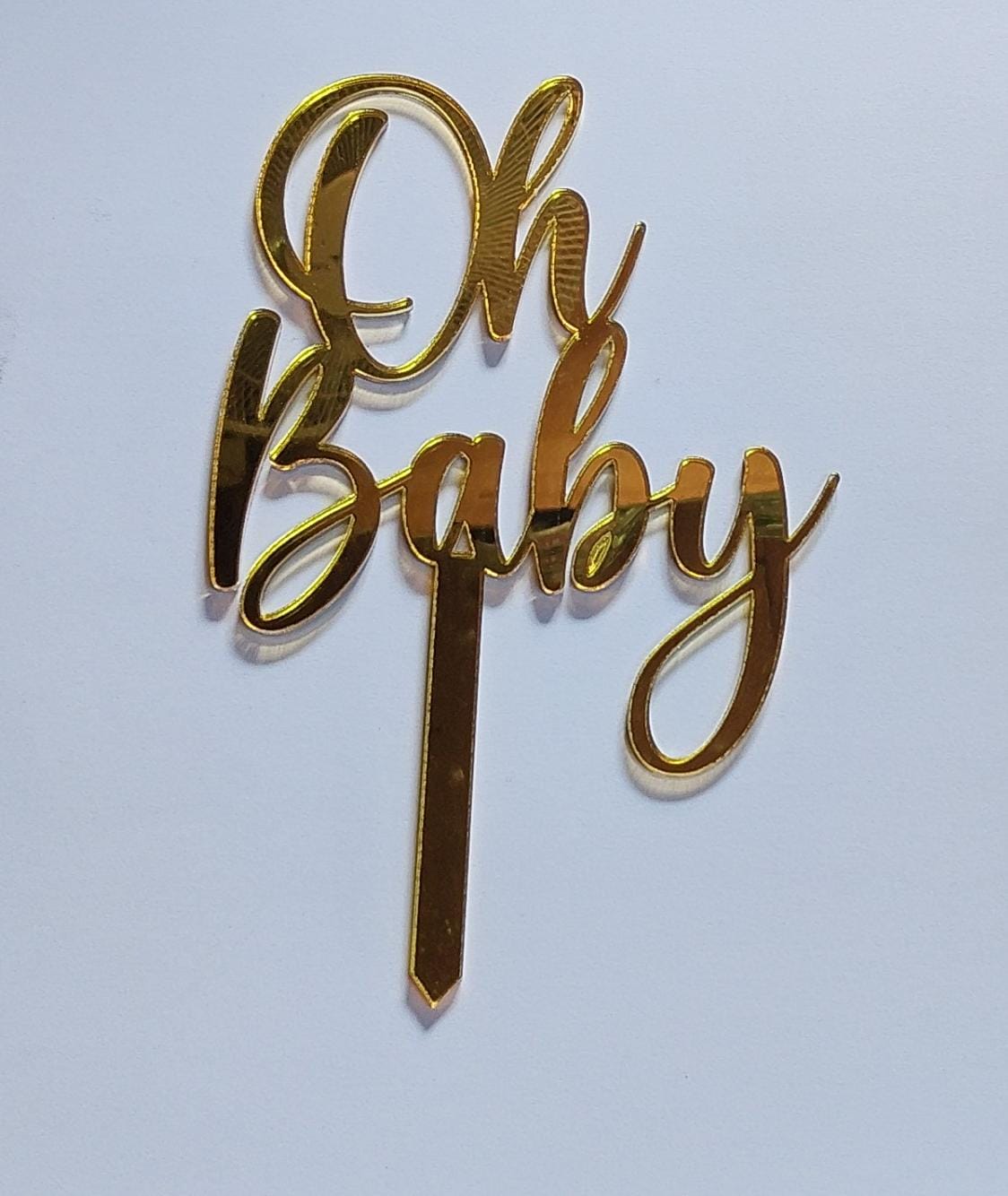 Acrylic Ooh Baby Toppers