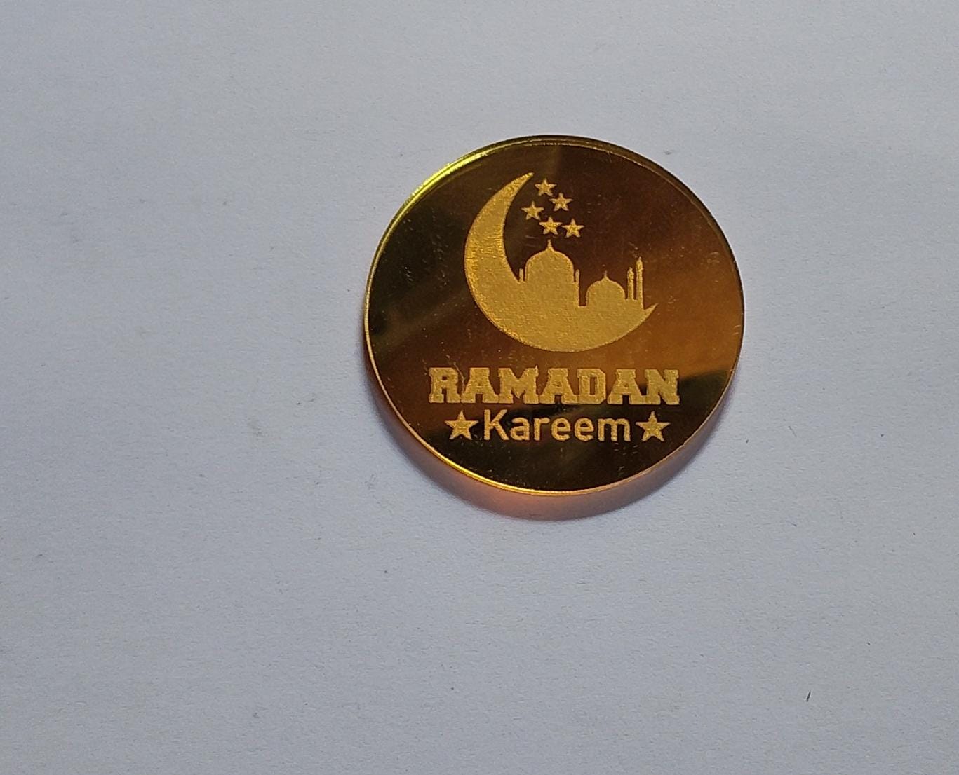 Gold Ramadan Kareem Acrylic Toppers