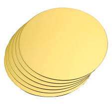 Round Thin Gold Cake Board – Sleek, Budget-Friendly Base for Cake Display