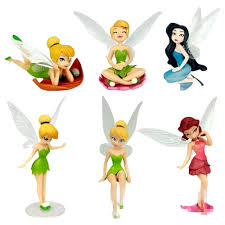 Set of Tinkerbell Cake Toppers