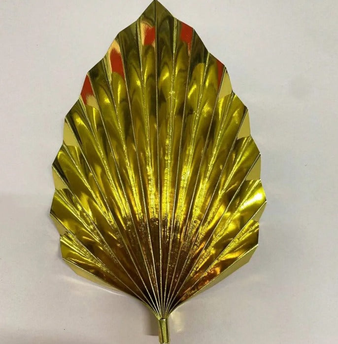 Gold Deco Leaf