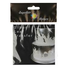 Sugarflair 24 Carat Silver Leaf Transfer – Edible Metallic Sheets