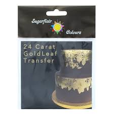 Sugarflair 24 Carat Gold Leaf Transfer – Edible Gold Sheets