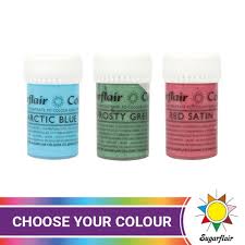 Sugarflair Satin Paste Food Colours
