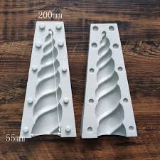 2PC Unicorn Horn Mold (XGY-169) – Magical Cake Decorating Tool