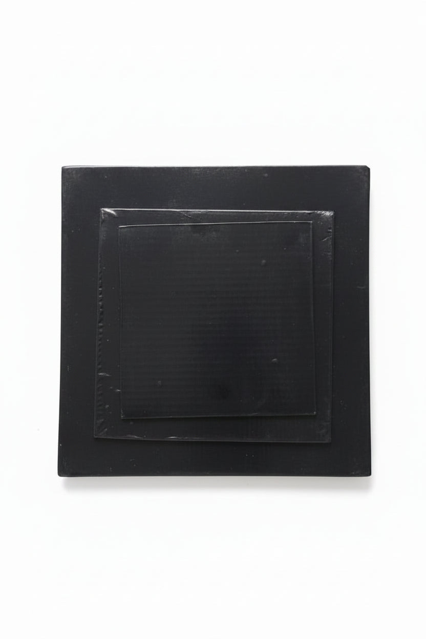 Black Square Normal Cake Board
