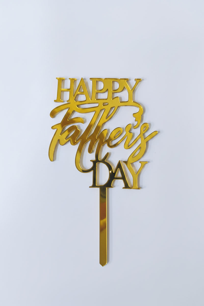 Acrylic Happy Fathers Day Toppers