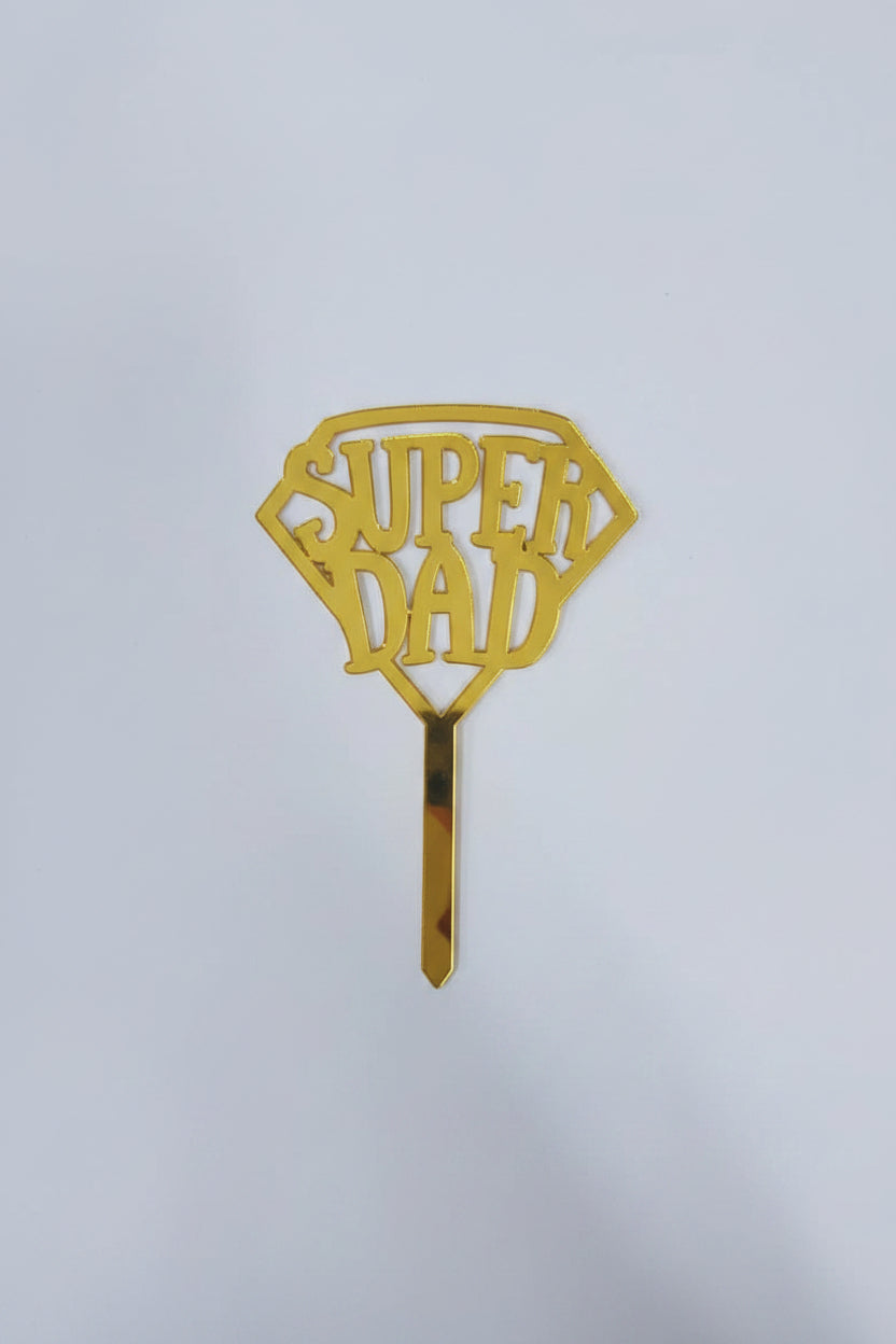 Acrylic Happy Fathers Day Toppers