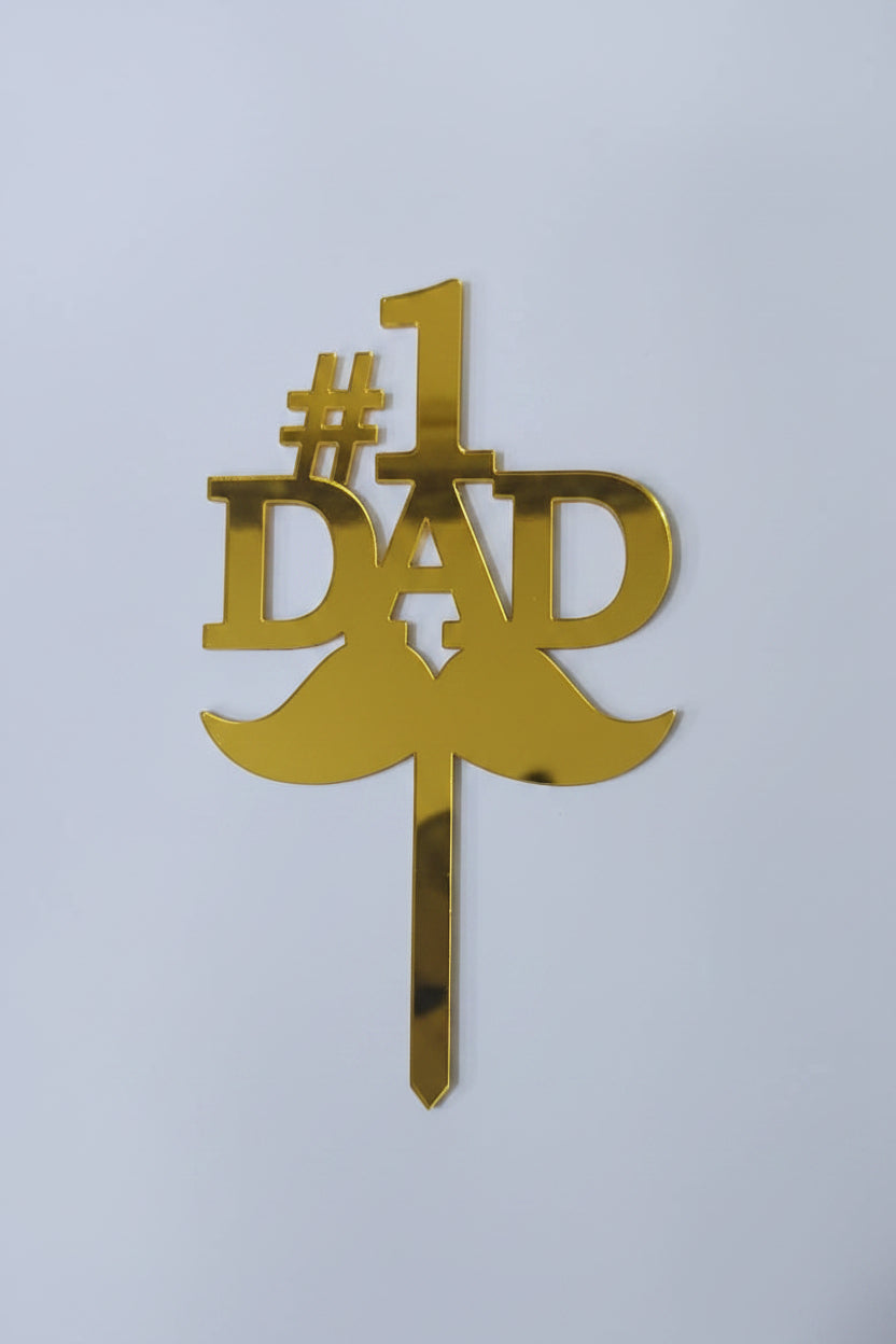 Acrylic Happy Fathers Day Toppers