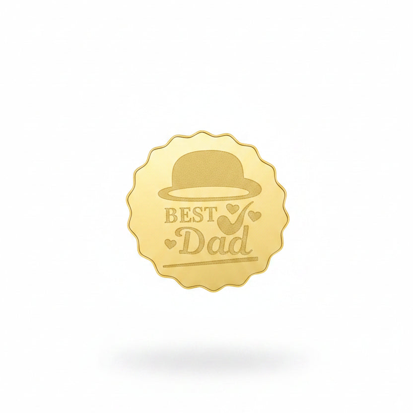 Acrylic Happy Fathers Day Disc Toppers