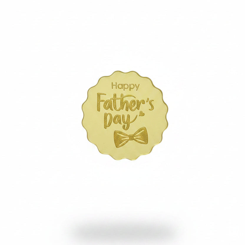 Acrylic Happy Fathers Day Disc Toppers