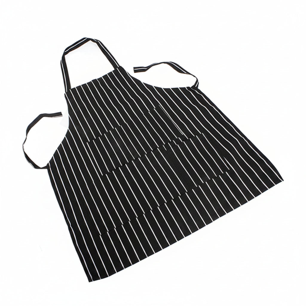 White and Black Stripped Adults and Kids Aprons