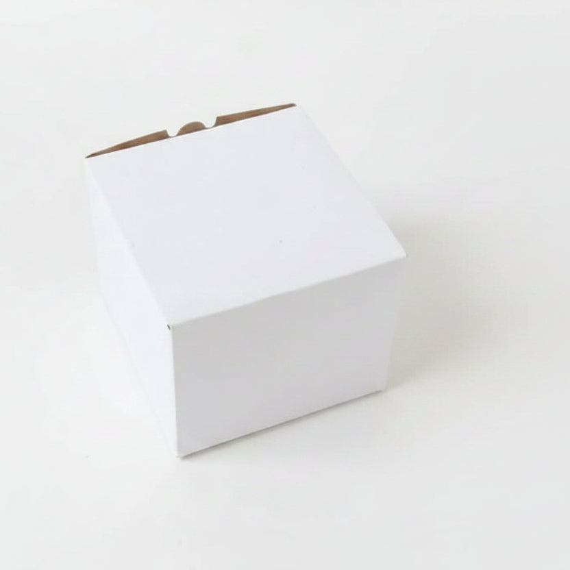 5" x 5" x 4" White Box ( cake slice )