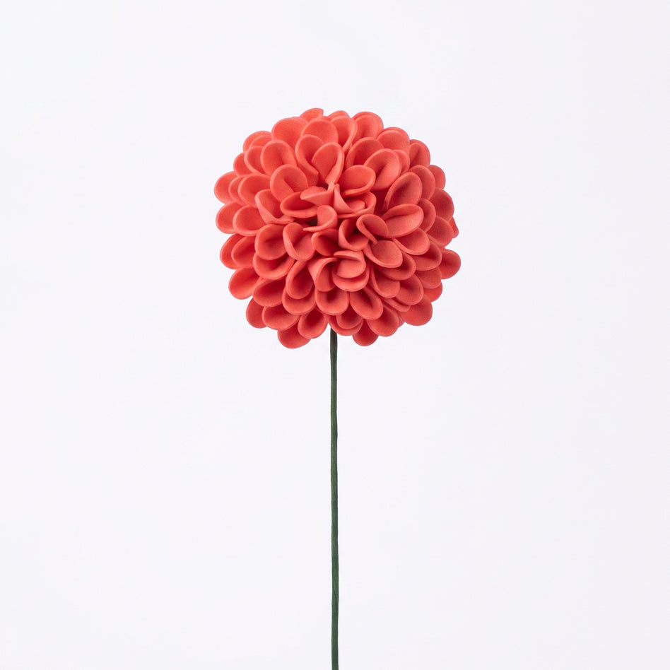 Pompom Flower  Red