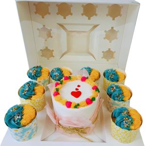 Clear-Top Bento Cake Box – Premium 6-Inch Mini Cake Packaging