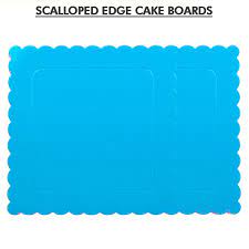 SQUARE SCALLOPED BLUE BOARD
