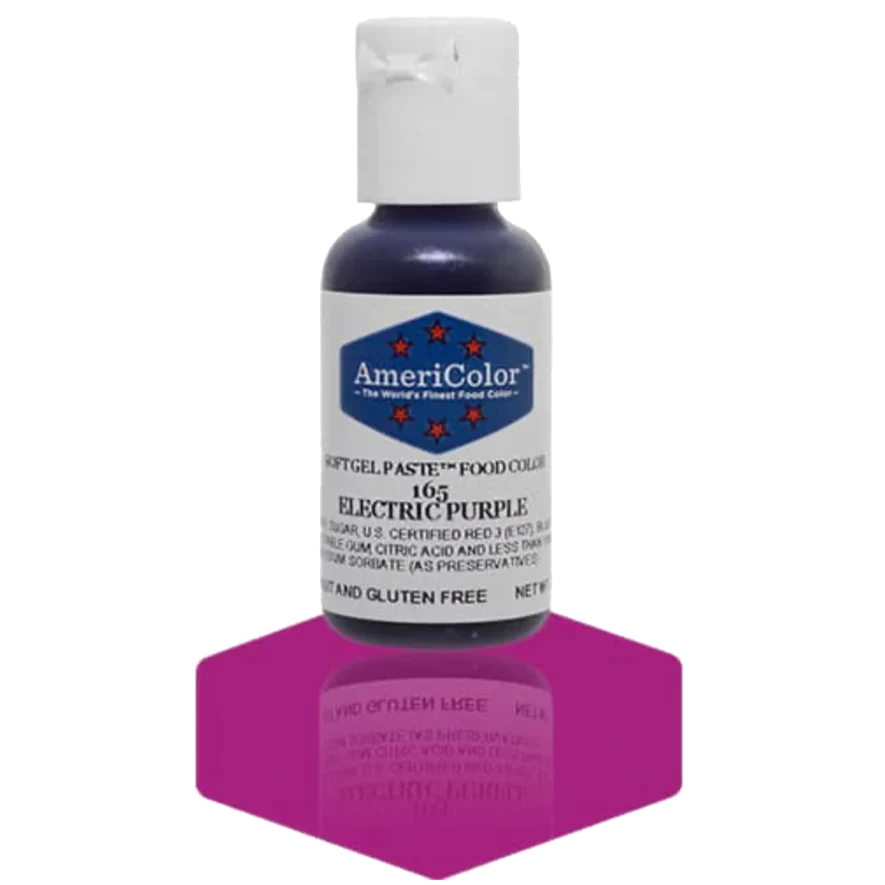Americolor Electric Purple  Soft Gel Paste Food Color 21g