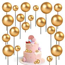 Ball Shaped Spheres – 10 & 20 Pcs | Decorative Edible Balls for Cake & Dessert Topping