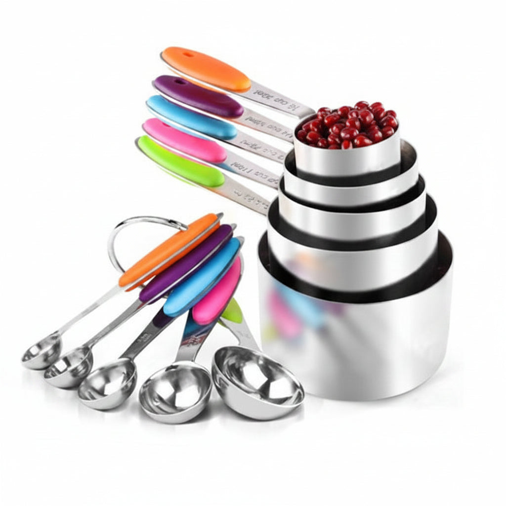 Stainless Measuring Cups And Spoons